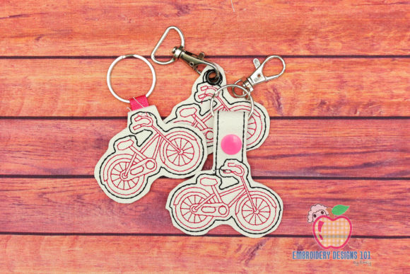 Bicycle Lineart ITH Keyfob: A Holiday Design Review