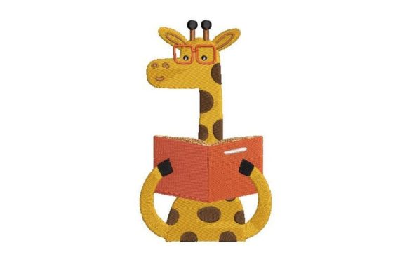 Giraffe Reading a Book: A Holiday Embroidery Review