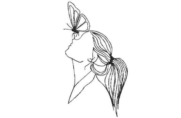 Review: Girl and Butterfly for Holiday Embroidery