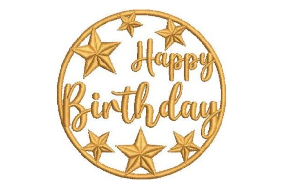 Review: Happy Birthday Round Cake Topper for Embroidery