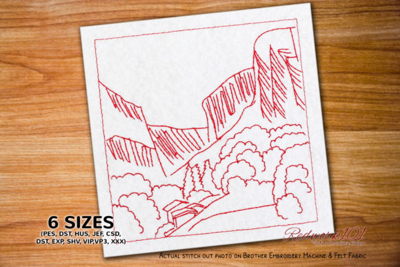 Review: Mountain Landscape in Swiss Alps Embroidery