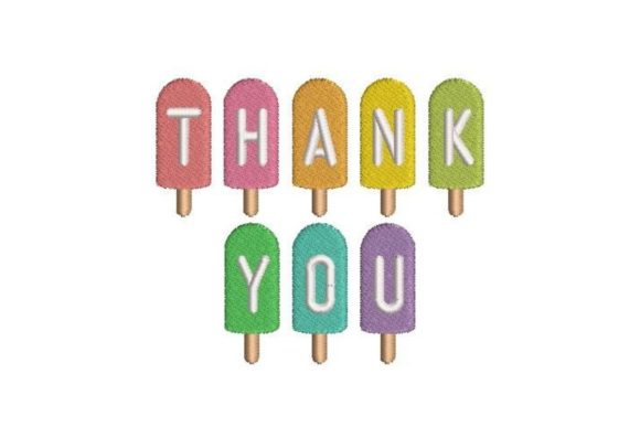 Review: Thank You Ice Lollies Embroidery Design