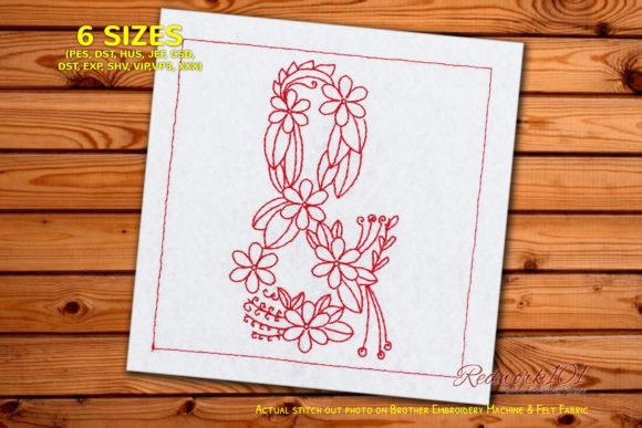 Reviewing Floral Ampersand Redwork for Holiday Sales
