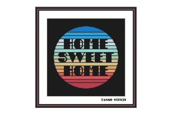 Reviewing Home Sweet Home Sunset Cross Stitch for Etsy Shops