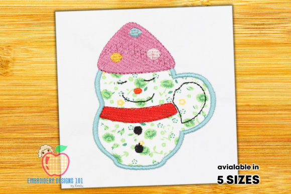 Snow Man Mug: A Craft Fair Embroidery Review
